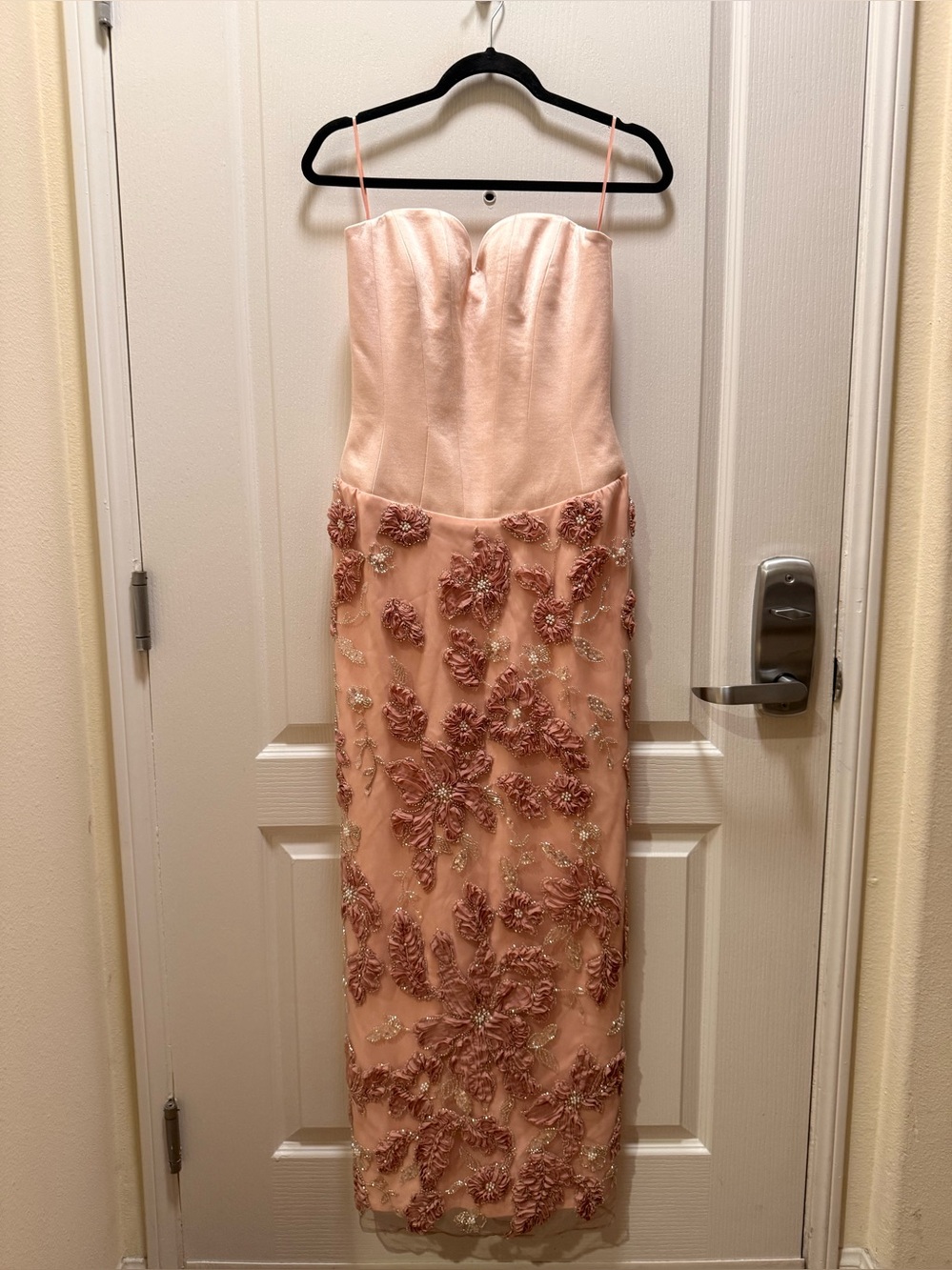 Helsi Grace Sweetheart Strapless Corset Floral Gown Blush Size XS Preloved - Picture 5 of 10